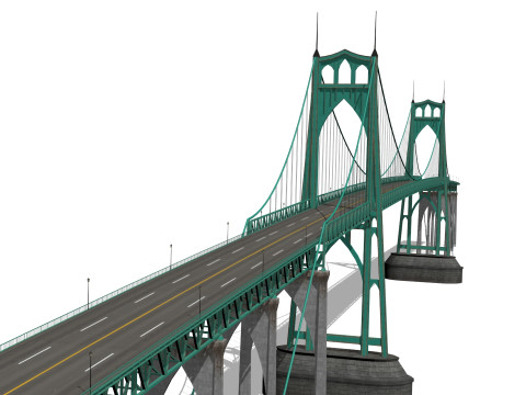 Johns Bridge 3D मॉडल