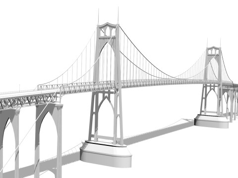 Johns Bridge 3D मॉडल