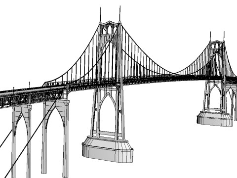 Johns Bridge 3D मॉडल