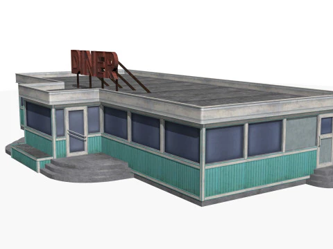 comedor antiguo Modelo 3D