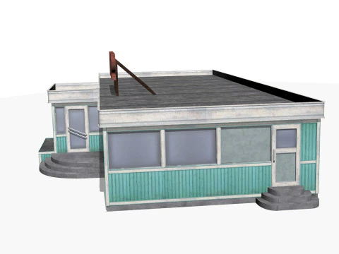 comedor antiguo Modelo 3D