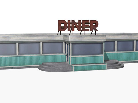 comedor antiguo Modelo 3D