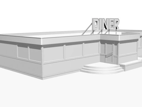 comedor antiguo Modelo 3D