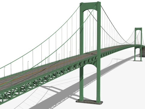 Walt Whitman Bridge 3D Model
