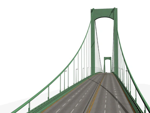 Walt Whitman Bridge 3D Model