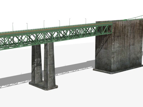 Walt Whitman Bridge 3D Model