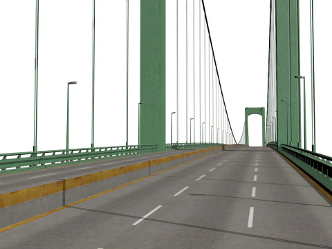 Walt Whitman Bridge 3D Model