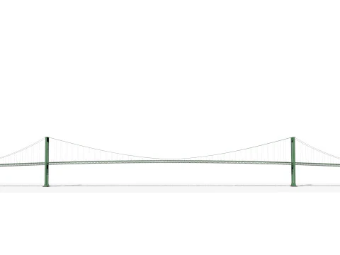 Walt Whitman Bridge 3D Model