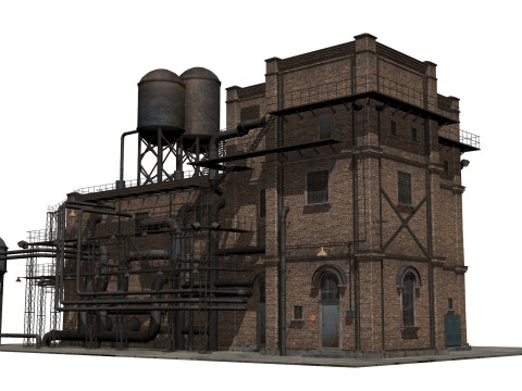 Old industrial building 3D मॉडल