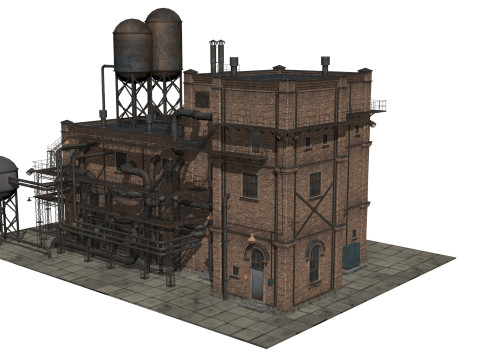 Old industrial building Modèle 3D