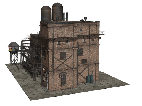 Old industrial building Modèle 3D