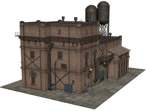 Old industrial building 3D Model