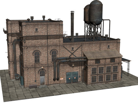 Old industrial building Modèle 3D