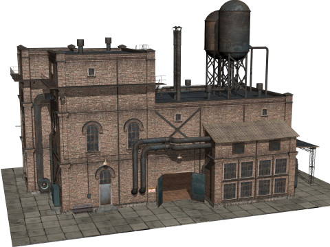 Old industrial building Modèle 3D