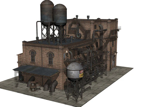 Old industrial building 3D Model