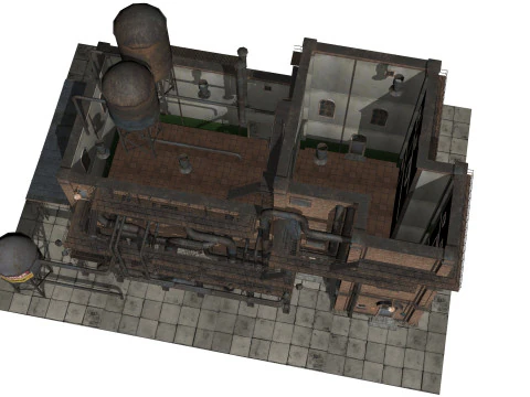 Old industrial building 3D Model