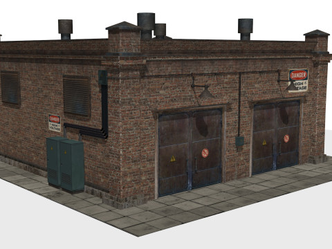Electrical substation 3D Модель
