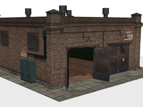 Electrical substation 3D Модель