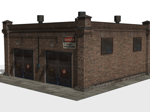 Electrical substation 3D Модель