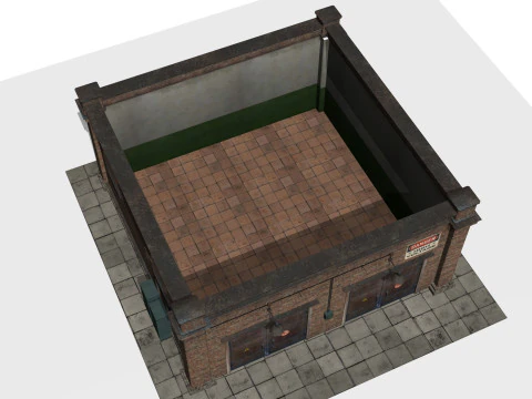 Subesta&ccedil;&atilde;o el&eacute;trica Modelo 3D