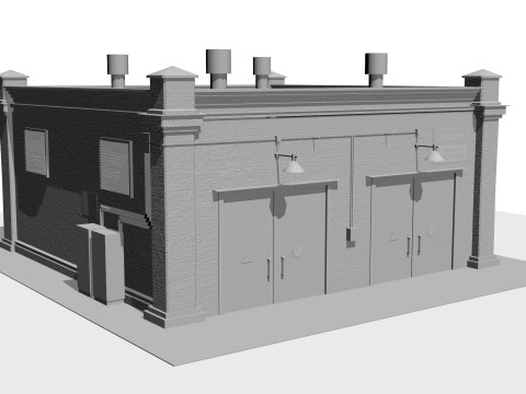 Electrical substation 3D Модель