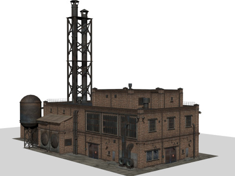 Old factory Modello 3D