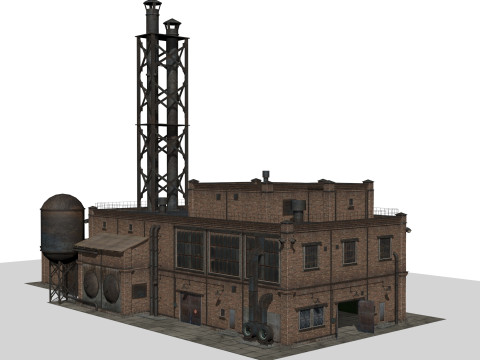 Old factory Modello 3D