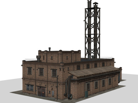 Old factory Modello 3D