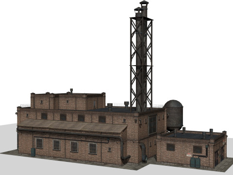Old factory Modello 3D