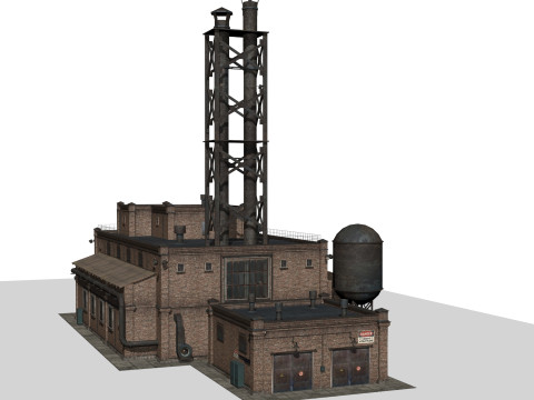 Old factory Modello 3D