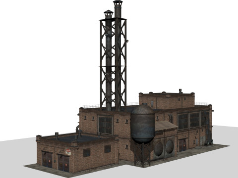 Old factory Modello 3D