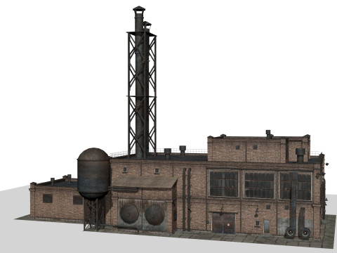 Old factory Modello 3D