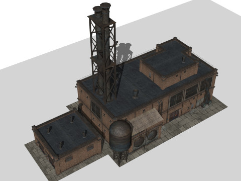 Old factory Modello 3D