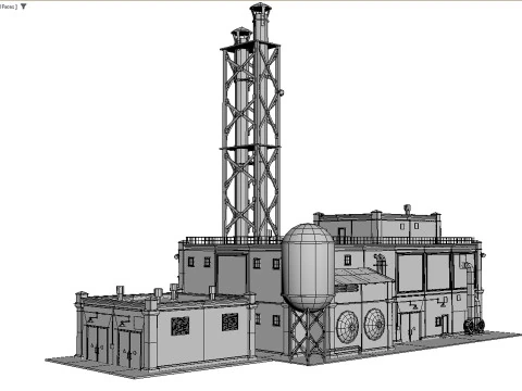 Old factory 3D Model
