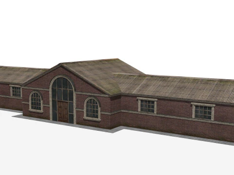 Railway station 3D Model