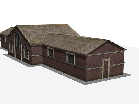 Railway station Modelo 3D