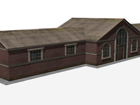 Railway station Modelo 3D