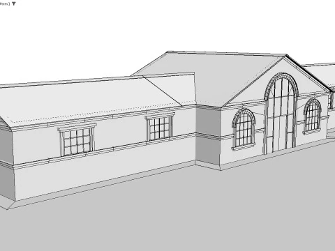 Railway station 3D Model