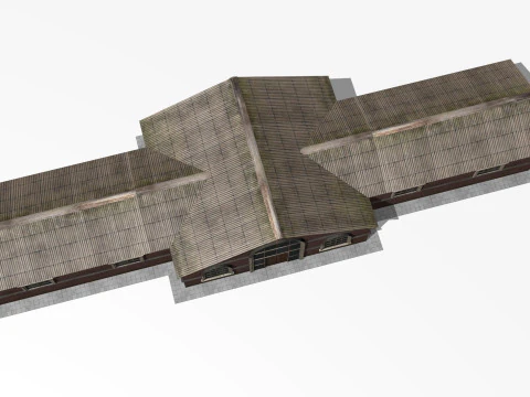 Railway station 3D Model