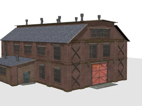Brick warehouse 3D Model