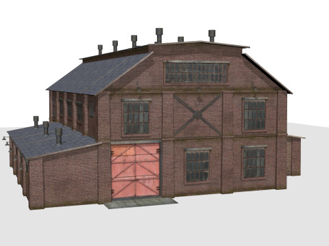Brick warehouse 3D 模型