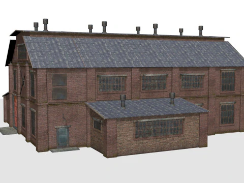 Brick warehouse 3D Model