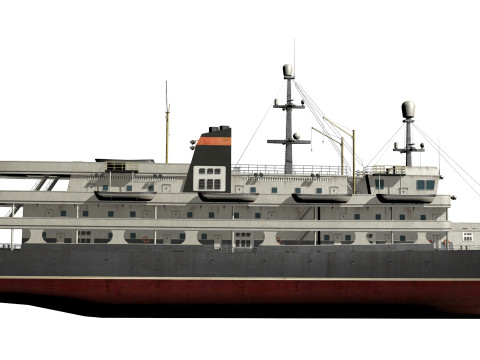 Old steamboat 3D-Modell