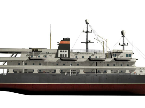 Old steamboat 3D Model