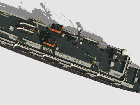 Old steamboat 3D-Modell