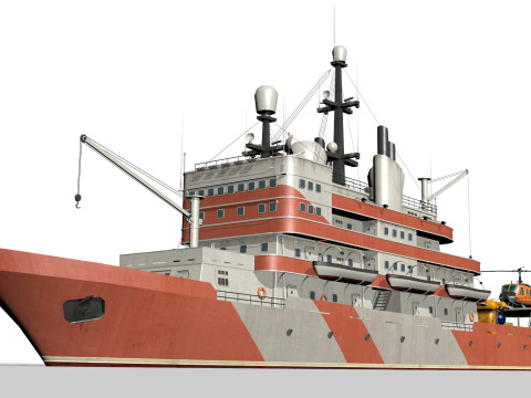 Research vessel 3D Модель