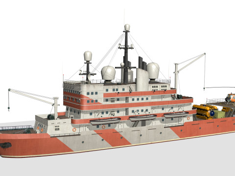 Research vessel 3D 모델