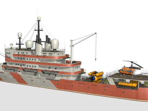Research vessel 3D 모델