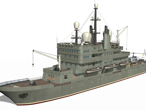 Old ship 3D Model