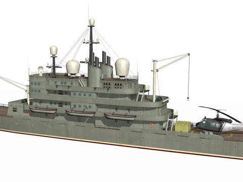 Old ship 3D Model